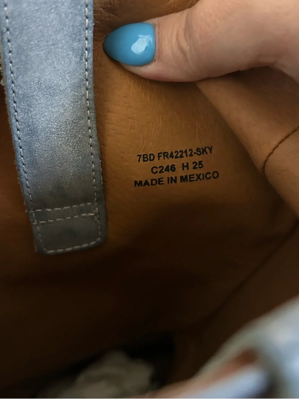 New Frye Kate Pull On Boots Sky Blue - Picture 7 of 7